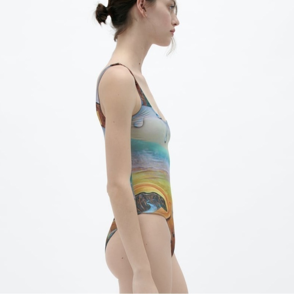 Zara Multicolor Graphic One-Piece Bodysuit - Picture 5 of 12